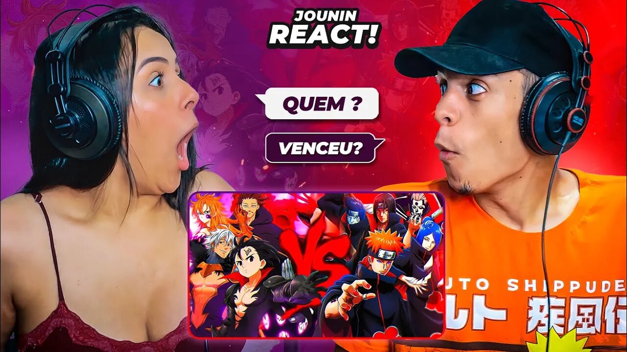 Akatsuki VS. 10 Mandamentos | Combate de Rimas (Prod. Hunter) | [React Rap Nerd] 🔥