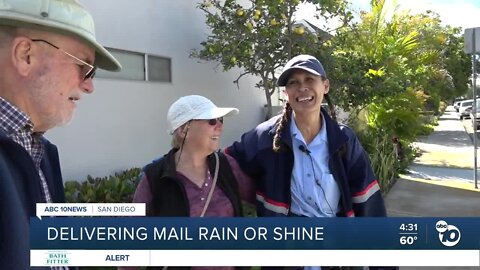 Delivering mail rain or shine