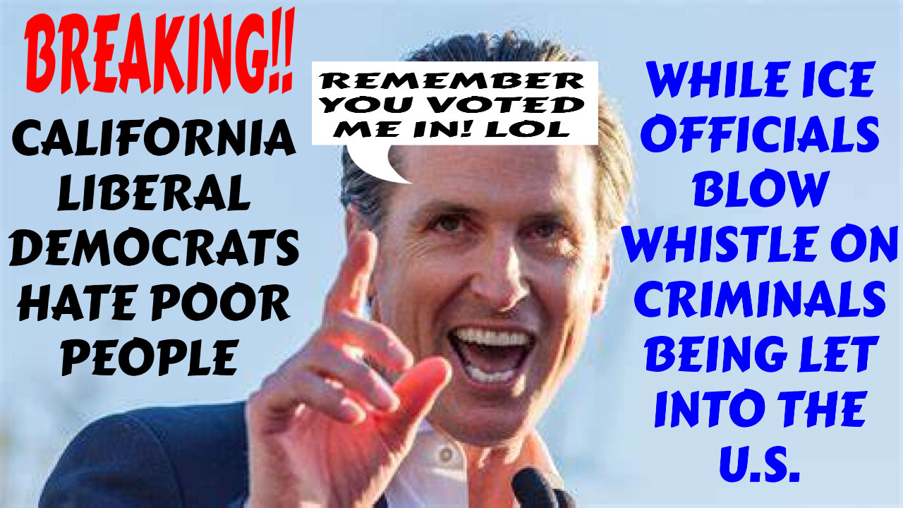 BREAKING CALIFORNIA WHITE LIBERALS DON'T LIKE POOR PEOPLE WHILE BIDEN LETS IN THOUSANDS OF CRIMINALS
