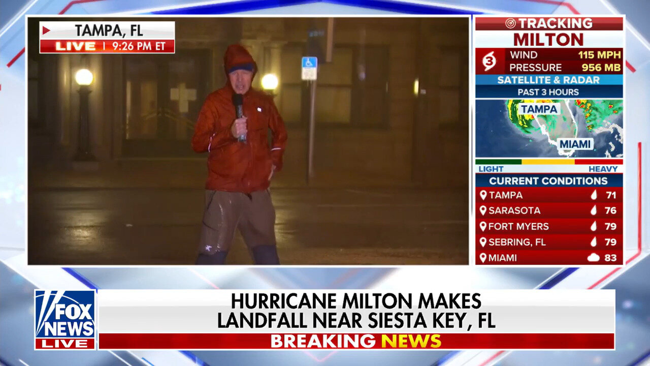 Hurricane Milton Rips Through Siesta Key, Florida