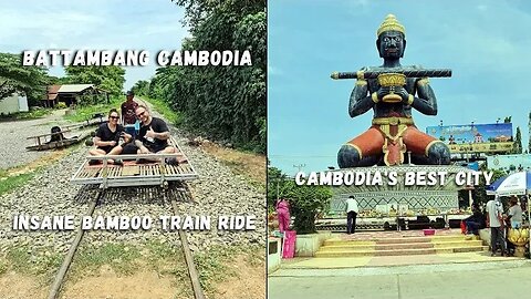 Battambang Cambodia 🇰🇭 Cambodia's Best City | Insane Bamboo Train | City Guide