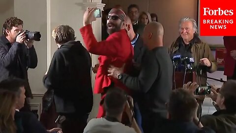 Man Removed from Bannon Press Briefing Asking, 'When's The Next Insurrection?'