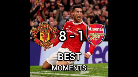 MANCHESTER UNITED WINS ARSENAL IN CRISTIANO RONALDO 7X1