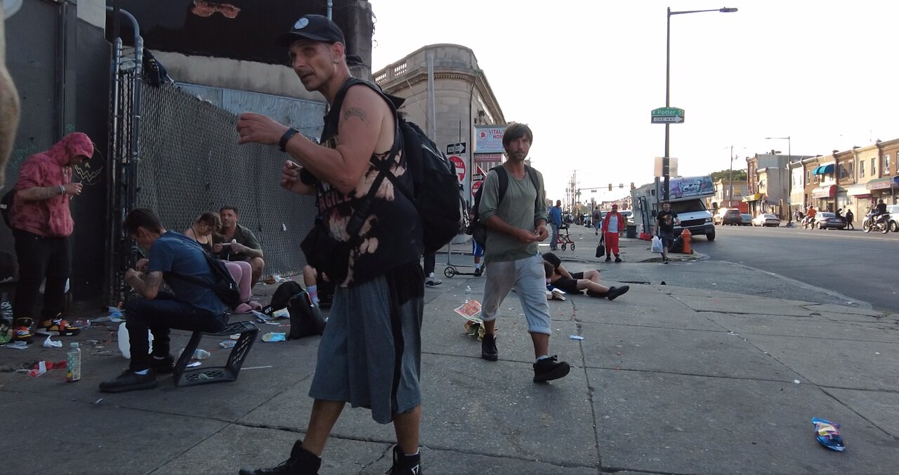 Kensington Philadelphia Homeless And Addicted To xylazine and Fentanyl