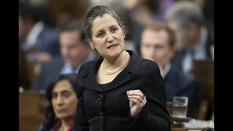 Finance Minster Chrystia Freeland quits, roasts Trudeau. She just wants Trudeau's job!