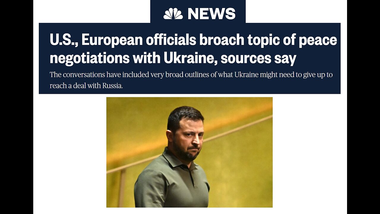 NBC News: U.S. & European officials broach topic of peace negotiations with Ukraine