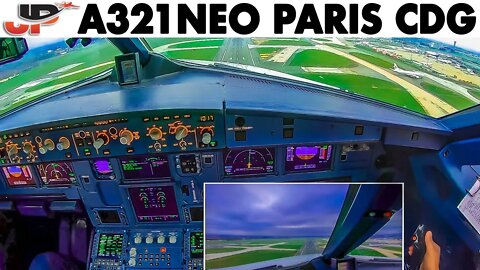 Airbus A321NEO out of Paris🇫🇷 | Pushback, Taxi, Takeoff Cockpit & Pilotsviews