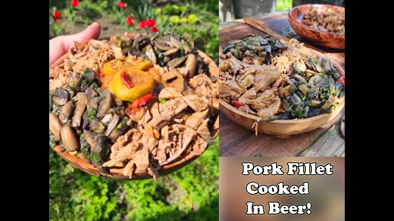 Pork Fillet Cooked In Beer! 🥘 Cocking food videos