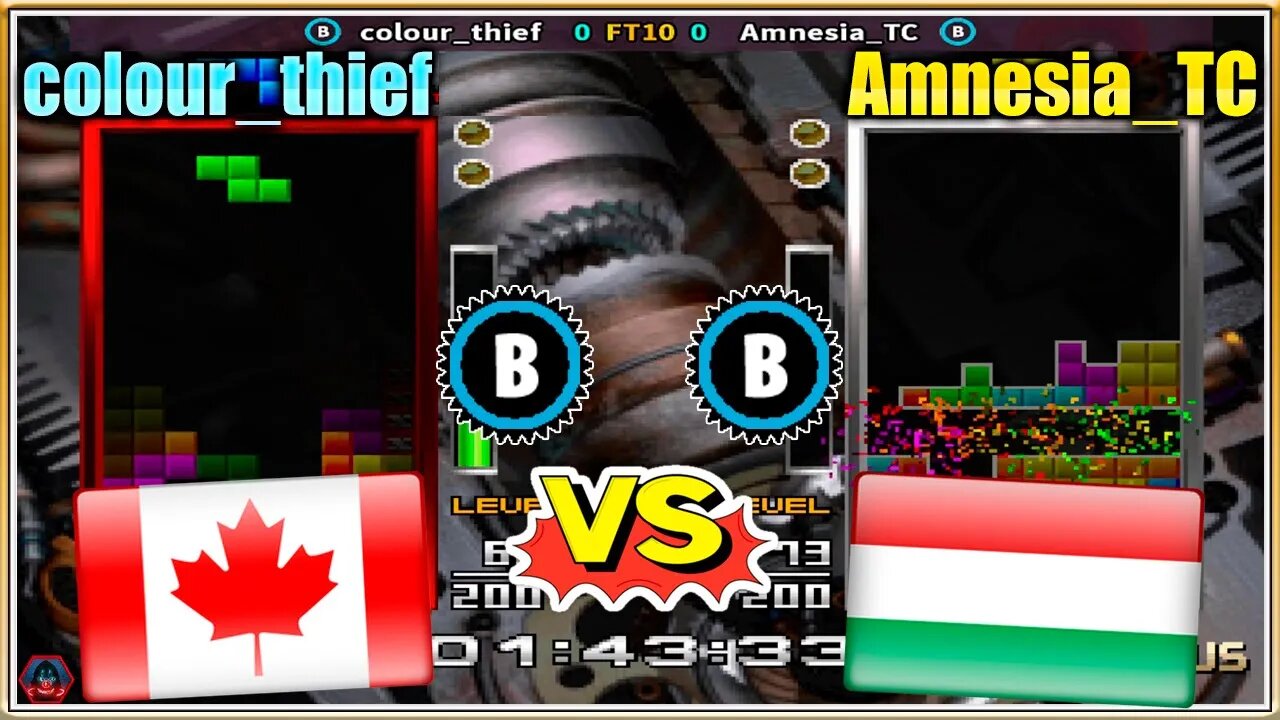 Tetris the Absolute The Grand Master 2 PLUS (colour_thief Vs. Amnesia_TC) [Canada Vs. Hungary]