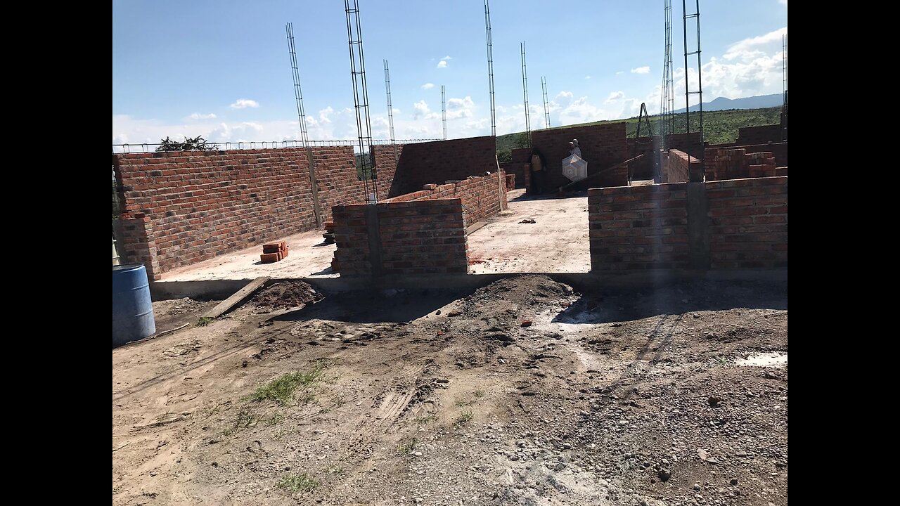 The ranch in Mexico and the house construction is almost done