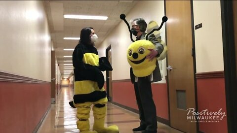 MPS Spelling Bee mascot has as much training to do as students