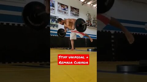 Stiff Unipodal + Remada Curvada