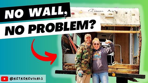 DIY Full Rear Wall Rebuild on Retro 1976 Camper - Vintage RV Renovation