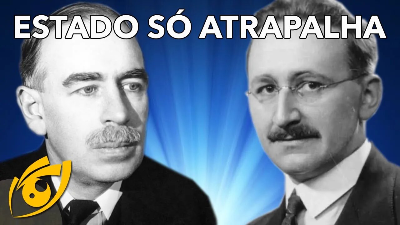 HAYEK espinafra KEYNES: É impossível para o ESTADO corrigir o MERCADO