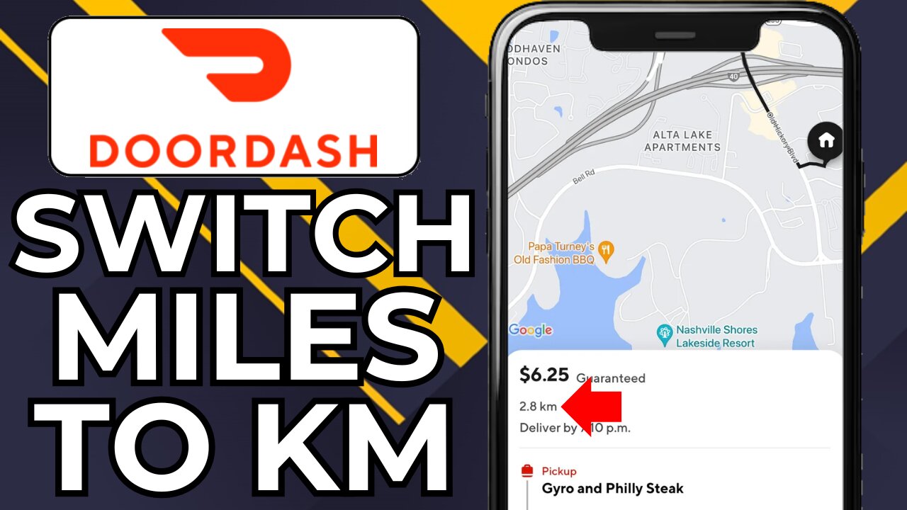 HOW TO CHANGE MILES TO KM IN DOORDASH DASHER