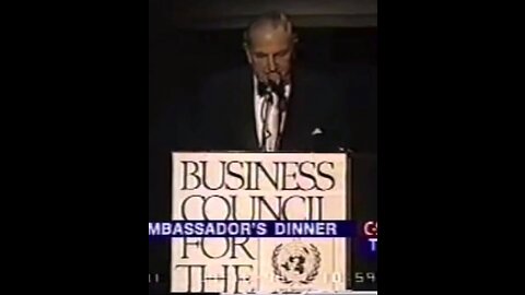 David Rockefeller 1995 UN Ambassadors Diner Speech
