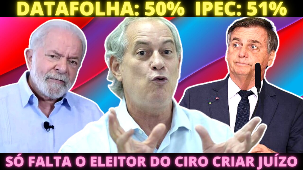 Logo na beira pra ganhar no 1o turno - Ciristas ponham a mão na consciência