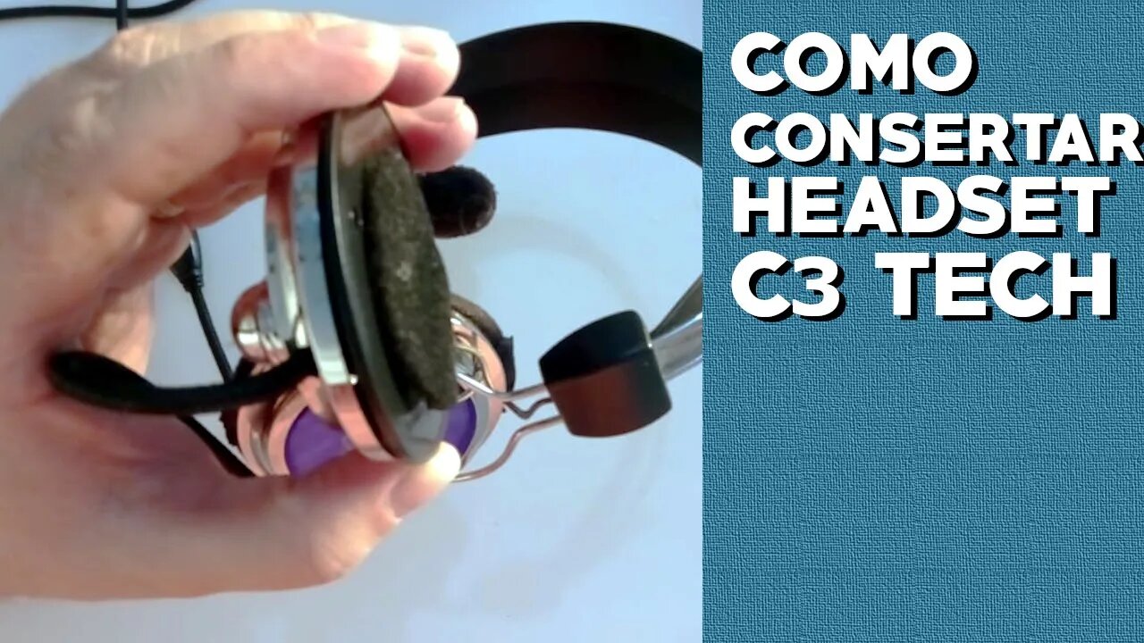 Como Consertar Headset C3 Tech