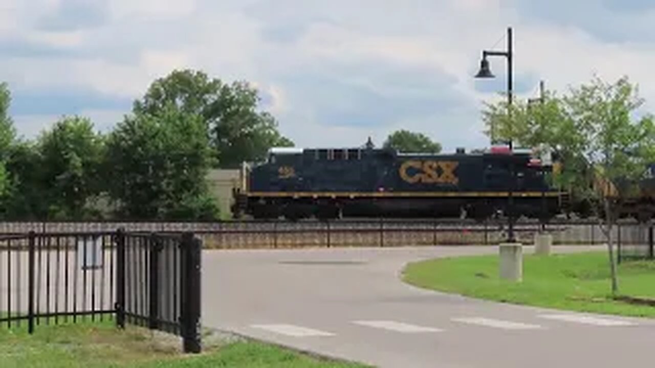 CSX G111 Loaded Grain Train in Fostoria, Ohio July 26, 2022