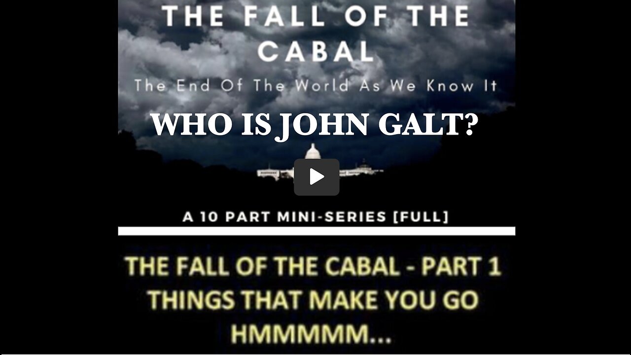 REPOST- THE FALL OF THE CABAL - Part 1: THINGS THAT MAKE YOU GO HMMMMM...