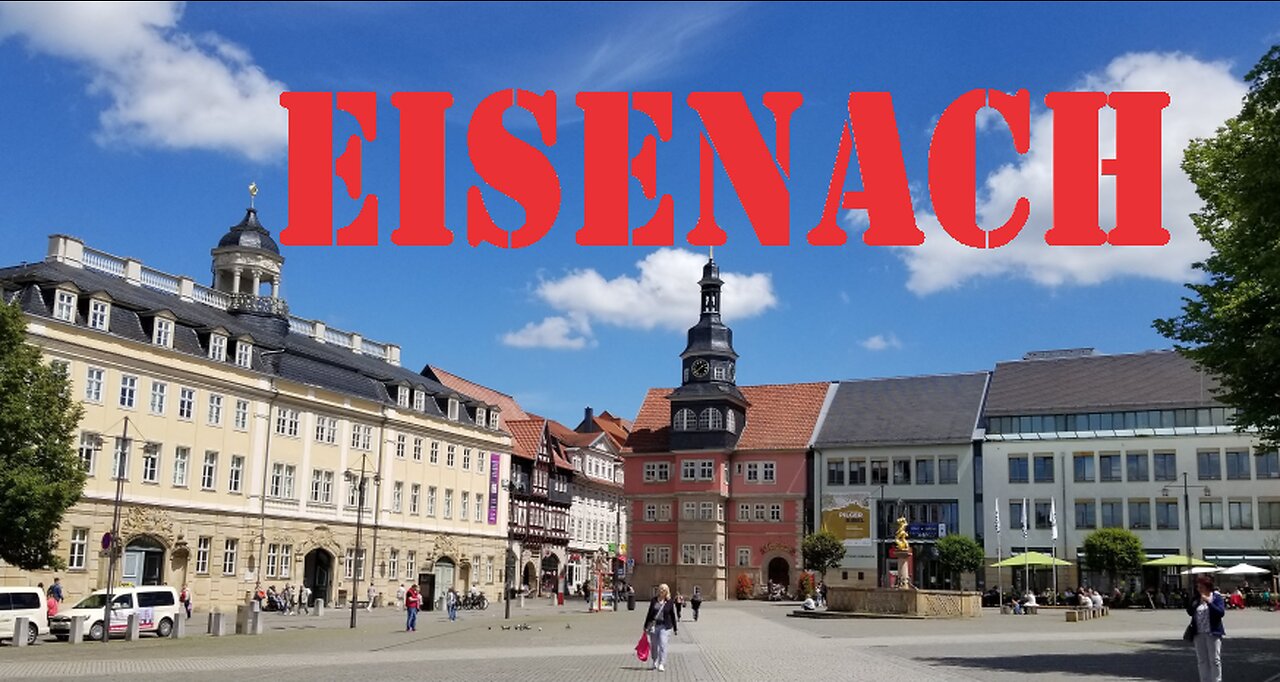 Walking in Eisenach, Germany.