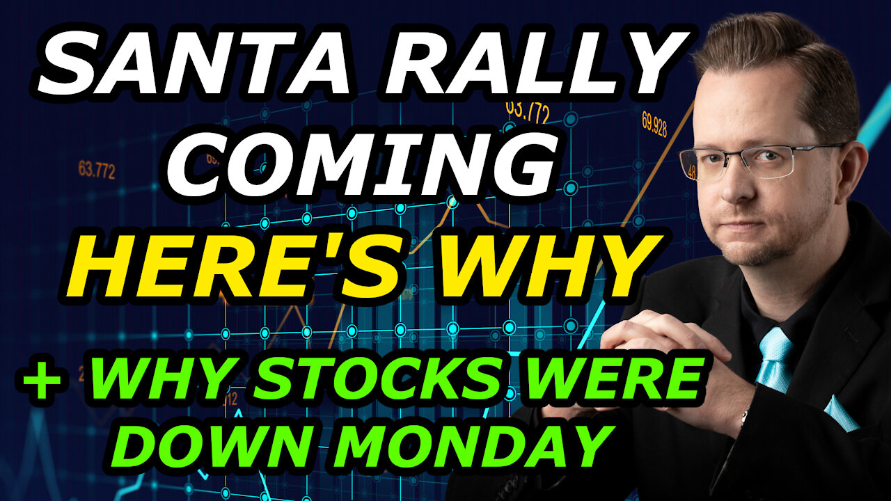 SANTA RALLY COMING - HERE'S WHY + Why Stocks Were Down Monday - Tuesday, December 21, 2021