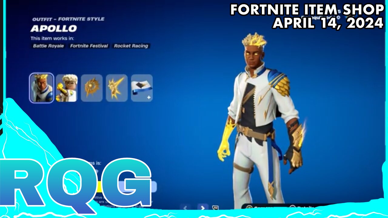 "NEW" APOLLO BUNDLE IS HERE! FORTNITE ITEM SHOP (April 14, 2024)