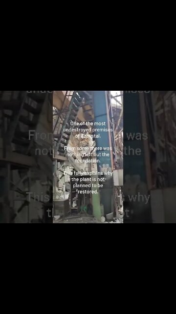 One Of The Least Destroyed Premises Of Azovstal