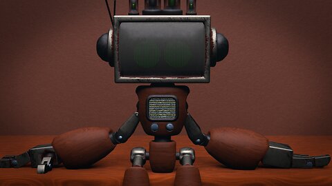 Building the Past: Retro-Future Robot 3D Model
