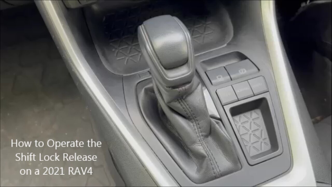 How to Operate the Shift Lock Release on a 2021 RAV4
