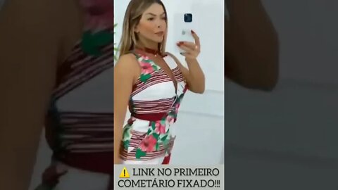 Macaquim Feminina Listrado e estampado E Bolso/ shopee