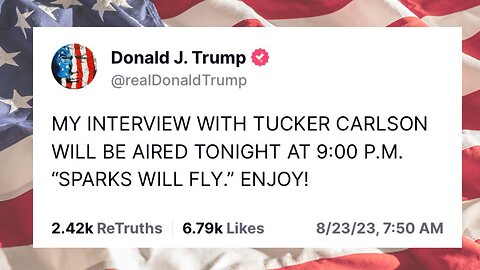 Tucker Carlson interview with Donald Trump.