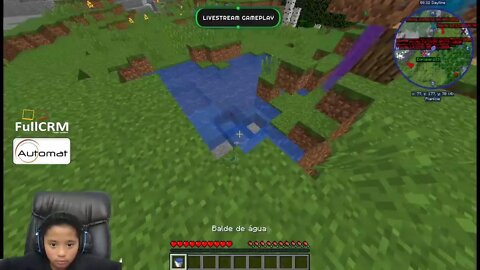 Live de Minecraft do almoço com #Pai_eoroper, e Malu Nunes,