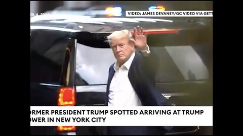 TRUMP❤️🇺🇸🥇VISITS TRUMP TOWER🏙️🛻🚔IN NEW YORK CITY💙🇺🇸🚦🌆🚙🛻🚓🚑⭐️