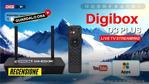Digibox D3 Plus: Il Miglior Box Android per lo Streaming Internazionale Senza Limiti!