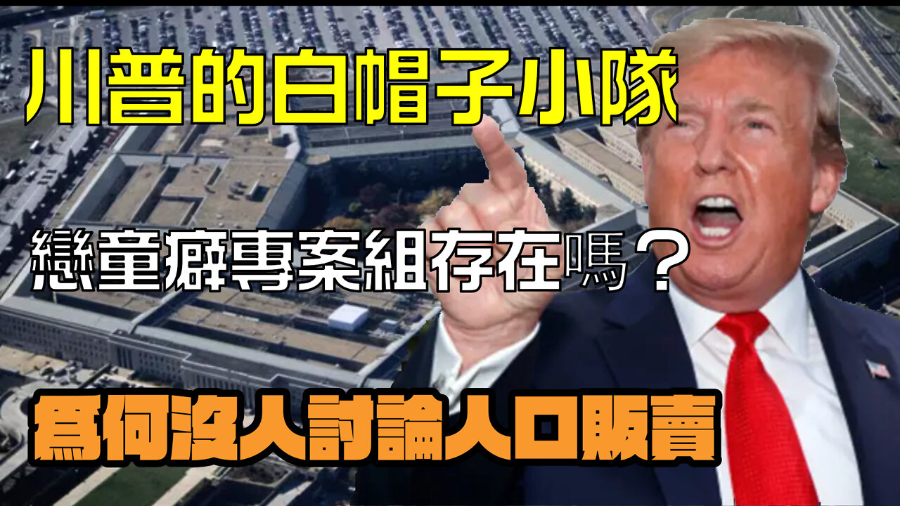 川普如何打擊人口販賣？傳說中的戀童癖專案組存在嗎？爲何英文圈大v不討論人口販賣？