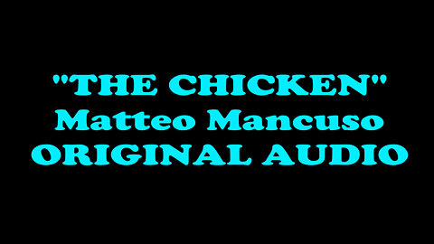 MATTEO MANCUSO The Chicken - AUDIO TEST