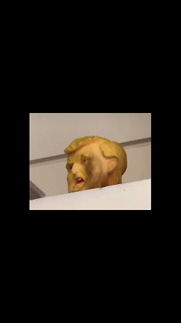 Figurine That Looks Like Trump’s Beaten Head In White House Briefing Room