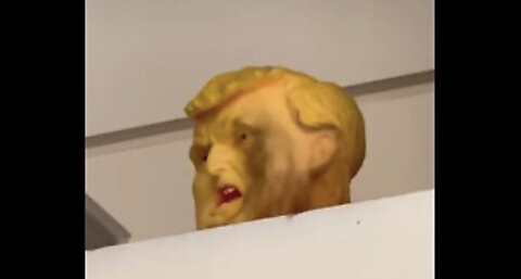 Figurine That Looks Like Trump’s Beaten Head In White House Briefing Room