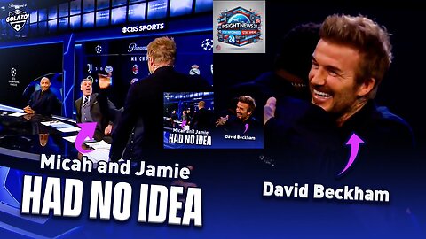 David Beckham SURPRISES Thierry Henry, Jamie Carragher & Micah Richards! | UCL Today