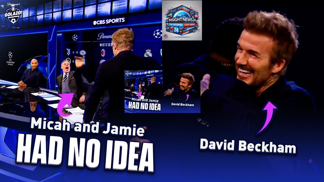 David Beckham SURPRISES Thierry Henry, Jamie Carragher & Micah Richards! | UCL Today