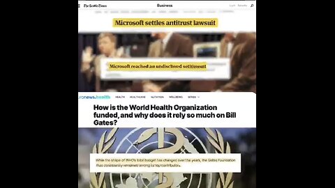 Bill Gates controls the WHO. He gives the WHO 88% of their donations.