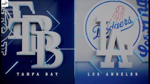 Rays @ Dodgers Game 1 of 3 Game Series. MLB the Show 24.
