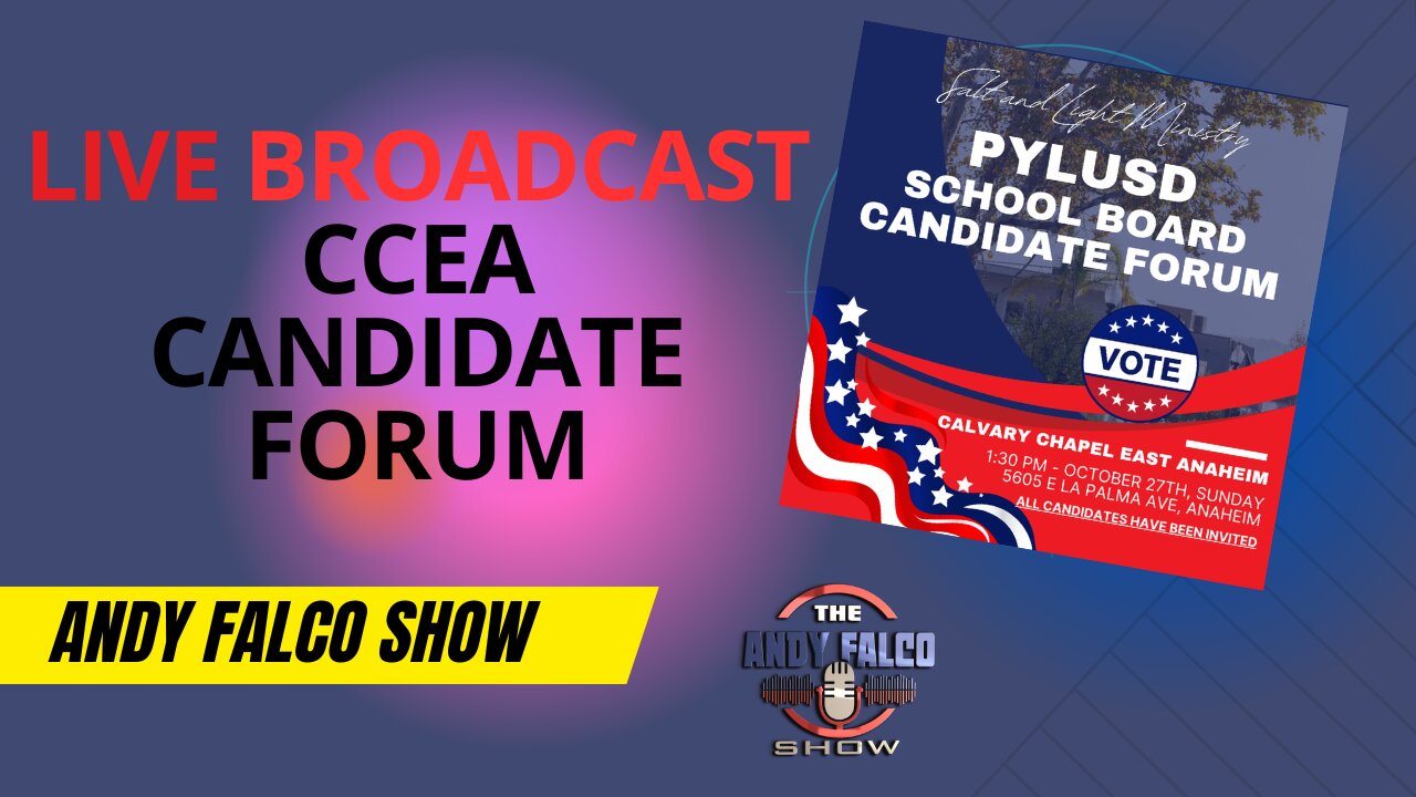 Live Broadcast - CCEA Candidate Forum