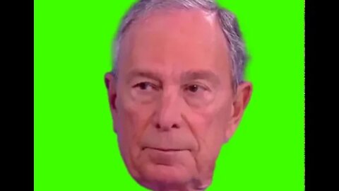 Mike Bloomberg Green Screen head turn