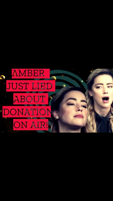 “YES, I donated the 7 million” #amberheard LIES on AIR #shorts