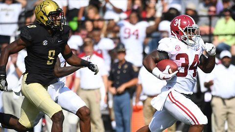 61 days until Alabama Football 🐘🔥 Damien Harris 61 yard TD against Vanderbilt!