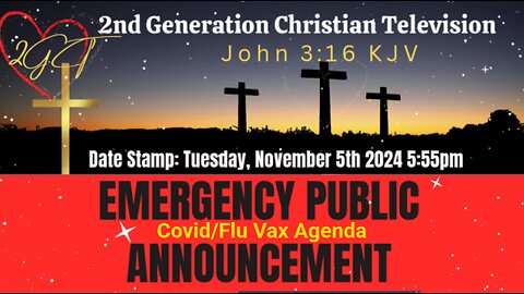 Emergency Public Announcement Don't Take Flu Vaccine It's Spiked with Covid Vax Nov 5th 2024 5:55pm
