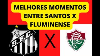 MELHORES MOMENTOS ENTRE SANTOS E FLUMINENSE RODADA PELO CAMPEONATO BRASILEIRO