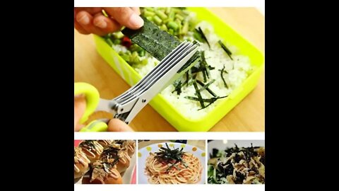 Best kitchen scissors | Multi Layers Kitchen Scissors | Vegetable Scallion Cutter